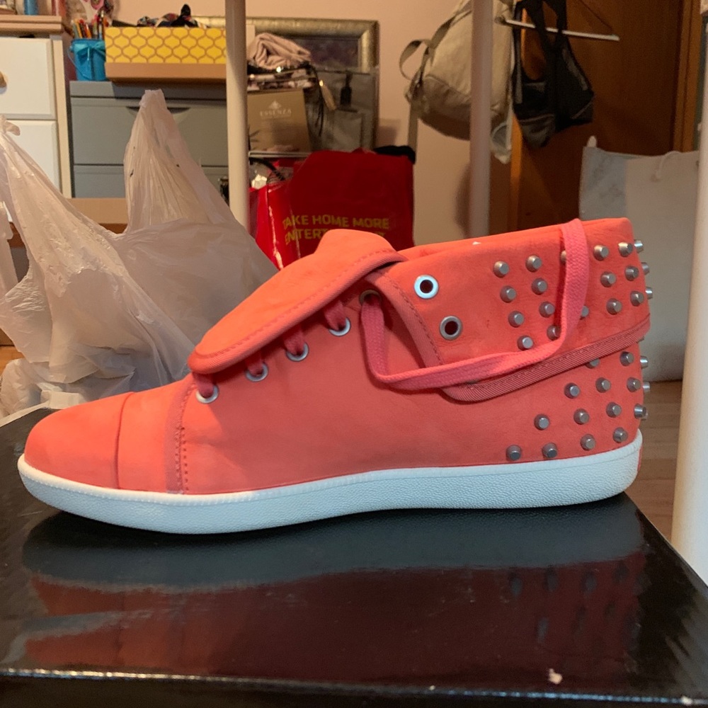 Pink sneakers